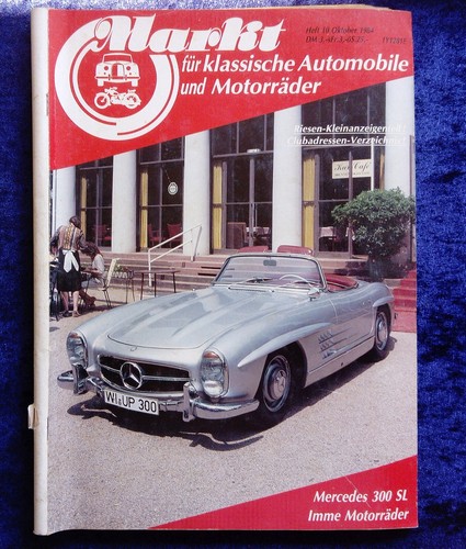 Oldtimer Markt 10.1984  Mercedes 300 SL, Imme Motorräder, Volvo Amazon, Triumph