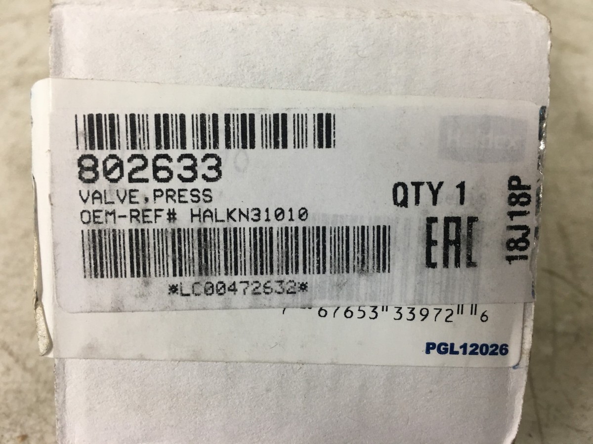 PR-4 Pressure Protection Valve. PAI# 802633 Ref# Haldex 90555398
