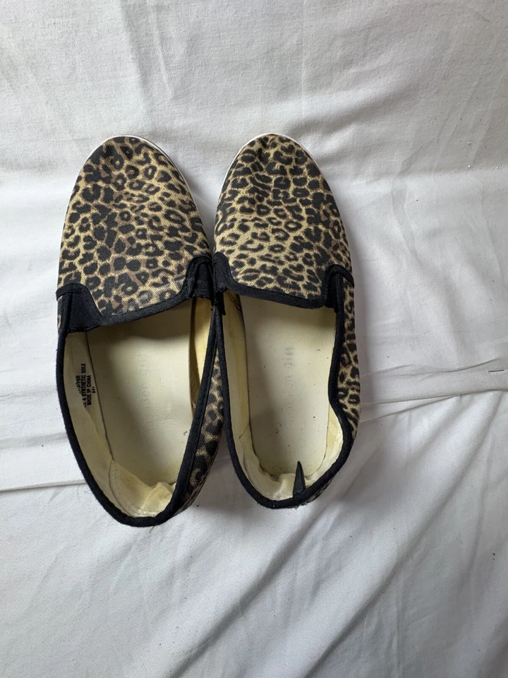 Madden Girl Slip On Shoes Womens Size 8.5M Tan Black Leopard Print Round Toe - Image 3 of 4