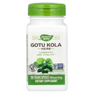 Nature's Way Gotu Kola Herb - 100 Vegan Capsules