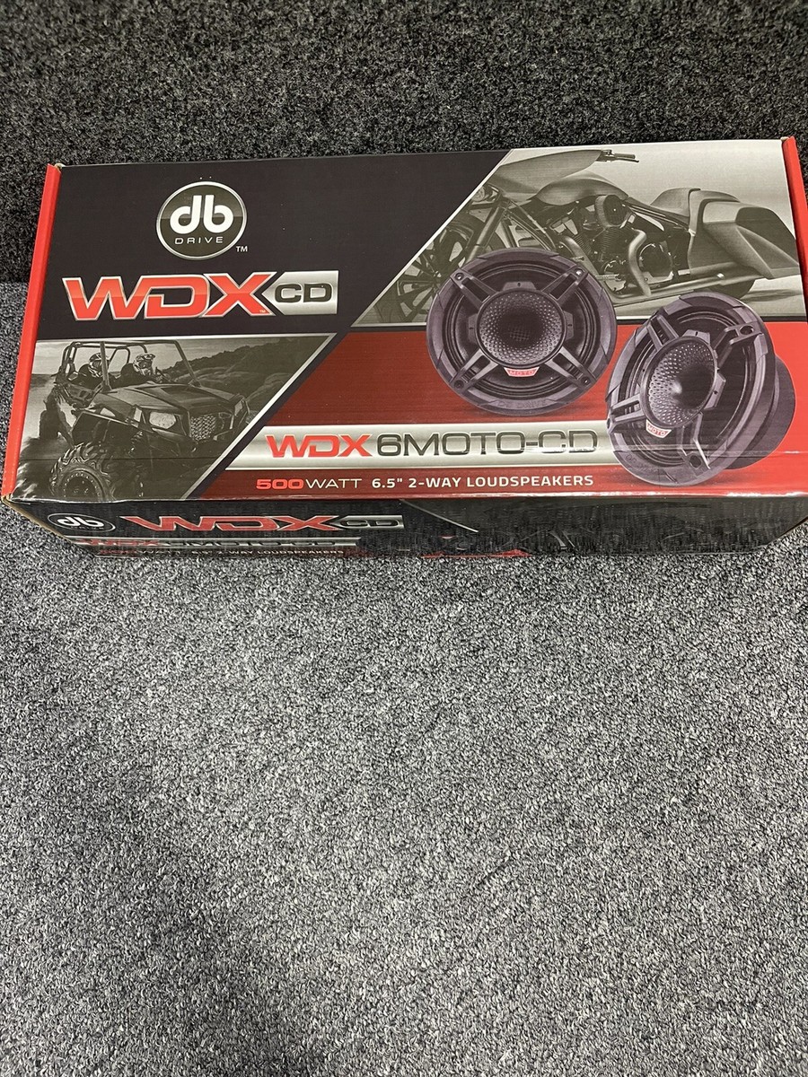 DB Drive WDX6MOTO-CD 500W 2-Way Loudspeaker - Black WDX6MOTO-CD