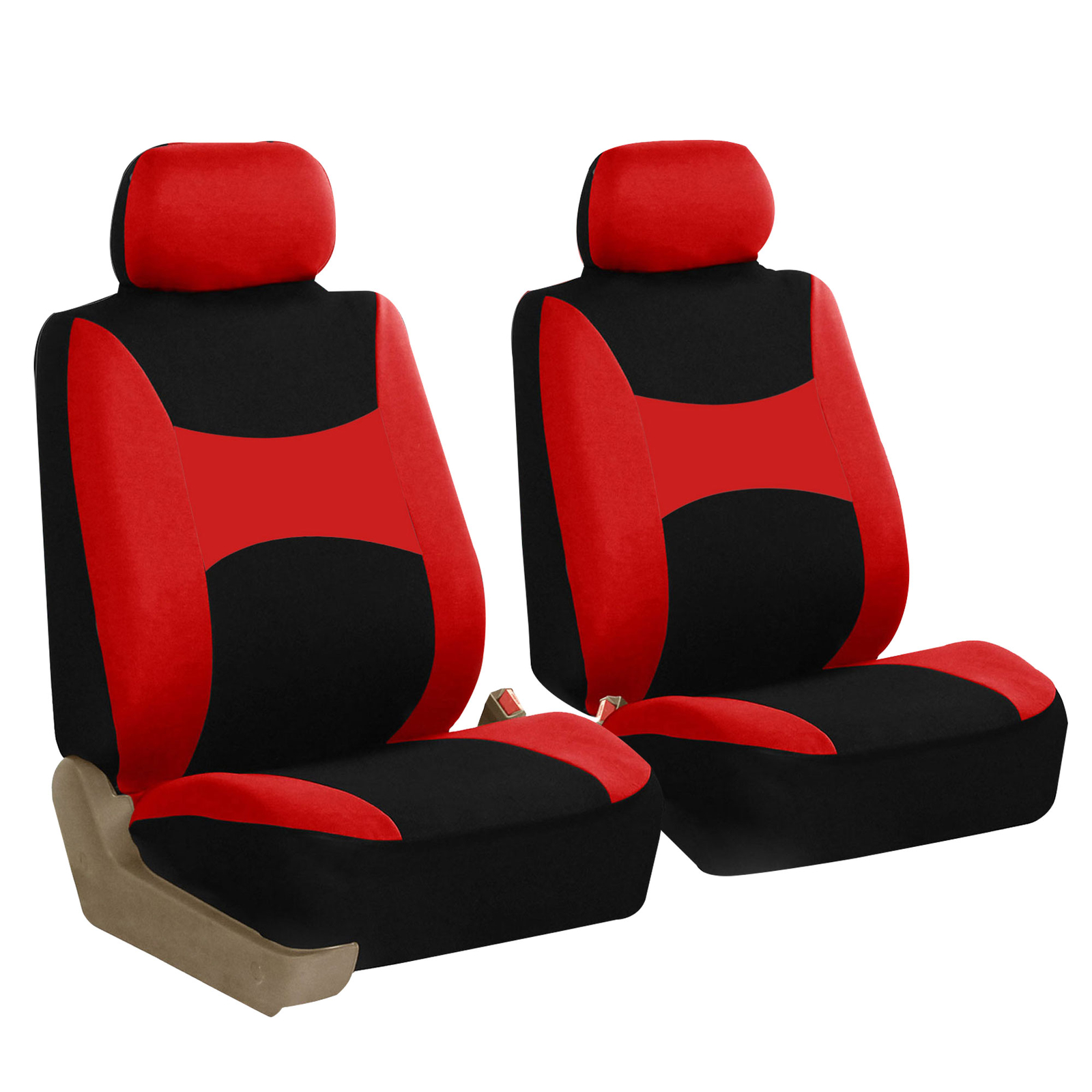 FH Group Universal Fit Flat Cloth Car Seat Cover For Truck SUV Van - Front Set