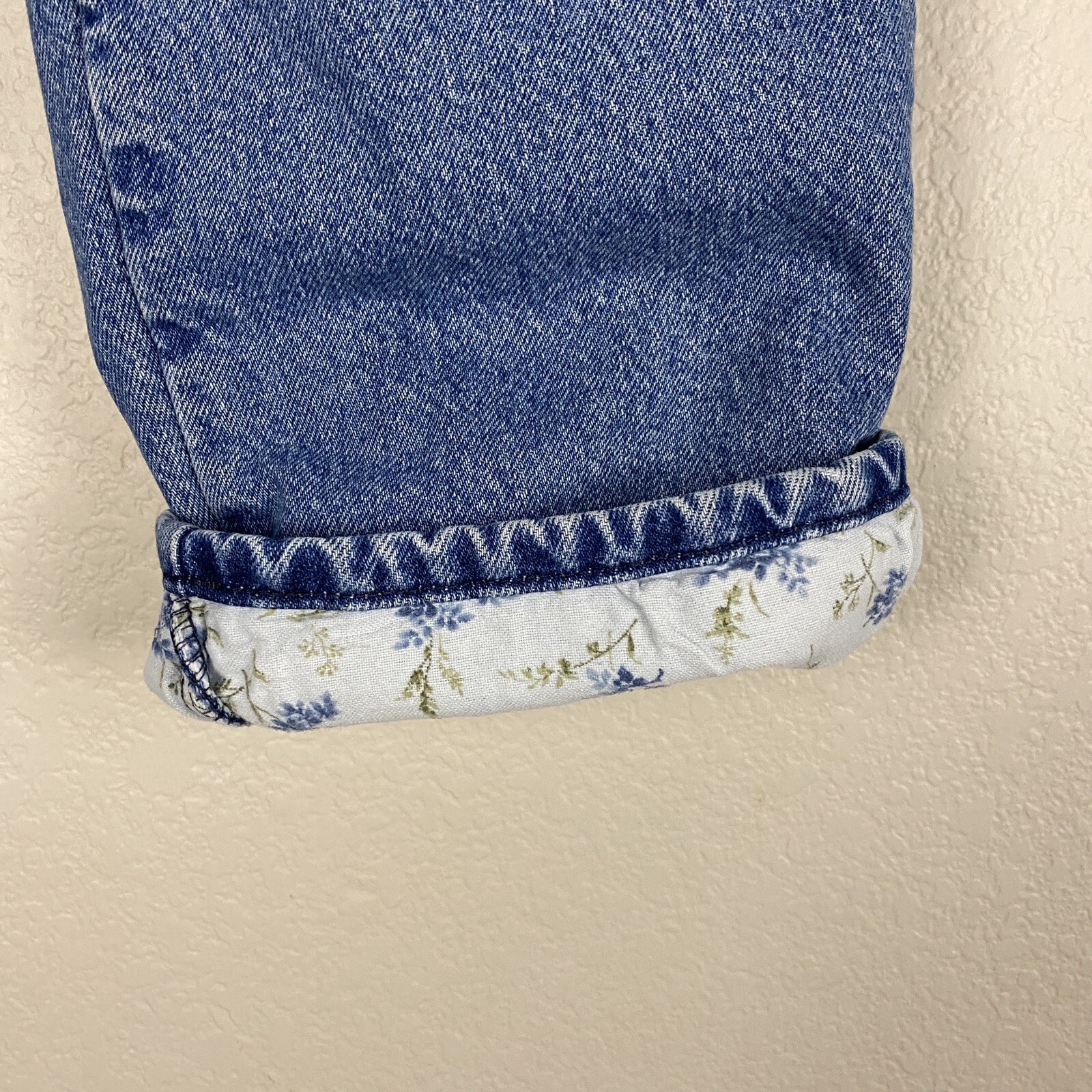 LL Bean Fleece Lined Jeans Denim Womens Vintage image 3
