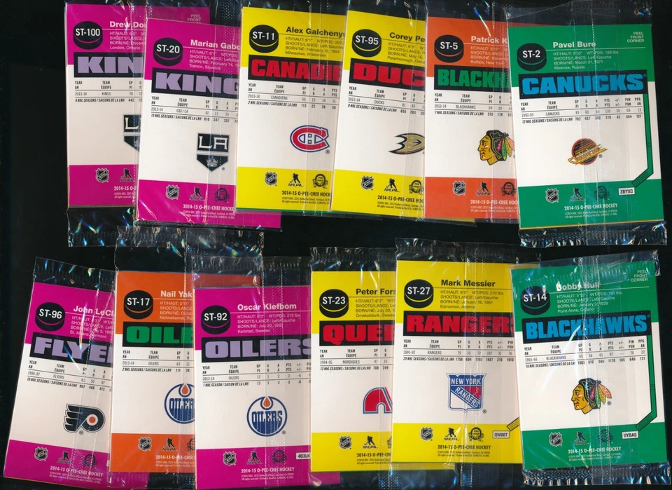 lot (12) packs 2014-15 O-Pee-Chee Stickers #ST27 Mark Messier loaded w/ stars - Image 2 of 2