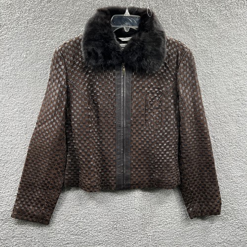 Marvin Richards Womens Woven Leather 