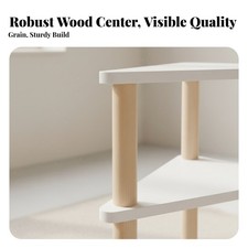 Corner Desk Shelf Sturdy and Stable Triangular Storage Rack Long-Lasting