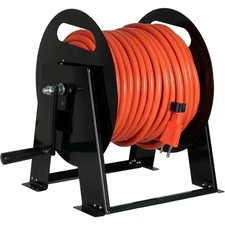 RV Power Cord Reel Metal - Heavy Duty Extension Cord Reel, Holds 50ft 50 Amp