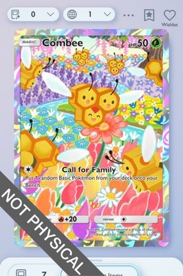 pokemon tcg pocket space time cards Pokemon TCG POCKET - Combee 1⭐, Space-time Smackdown, English