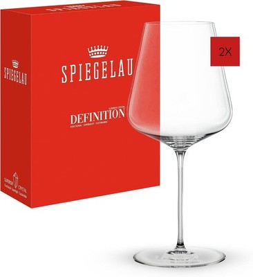 Spiegelau 2-Pack Definition Bordeaux Wine Glasses, Dishwasher Safe - Clear