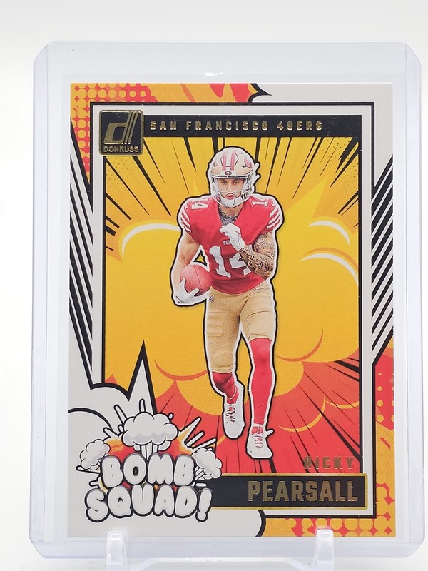 RICKY PEARSALL 2024 DONRUSS BOMB SQUAD ROOKIE #15 49ERS Q5099