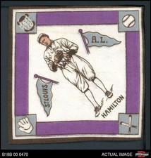 1914 B18 Blankets Earl Hamilton  Purple Base Paths Browns VARIATION 4 - VG/EX