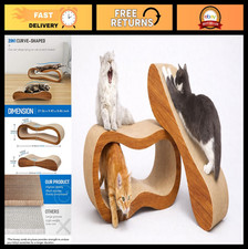 2-in-1 Cat Scratching Board  Lounger - Large Cardboard Cat Scratcher 27.56x9.45
