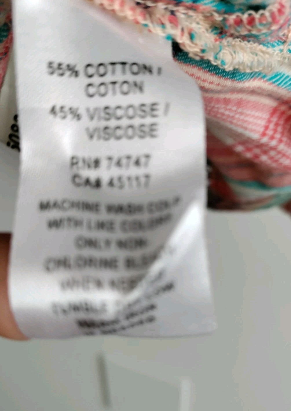 natural reflections Flannel Button Front womens S… - image 7