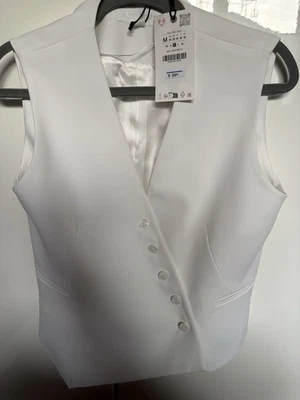 Zara Weste Gr.M -Weiß- Neu mit Etikett - Bild 1 von 4