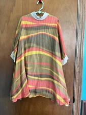 Vintage 1960 Mini Mod Girls Dress Cotton Retro GoGo Groovy Pattern 
