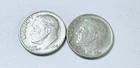 1964 D Roosevelt Dimes, 90% Silver Lot Of 2 Circulated Coins Free Shipping #8707