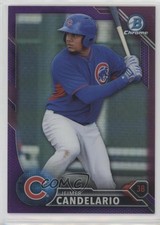 2016 Bowman Chrome Prospects Purple Refractor /250 Jeimer Candelario #BCP127 0k0