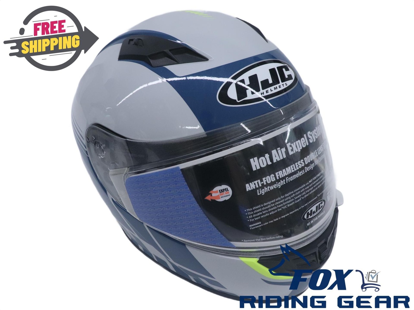 HJC Snowmobile Helmet w/Duel Lens Face Shield - ADULT MEDIUM - CS-R3 155-243