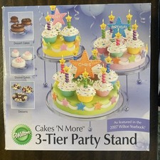 Wilton CAKES 3 TIER PARTY CAKE STAND 307-859 Original Packaging