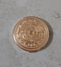 Vintage Ornate Powder Compact Elizabeth Arden Swiss Twist Patented Mechanism