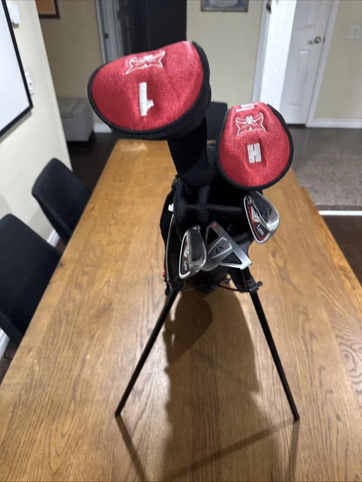 Lynx LX 5 Piece Jr Golf Set + Stand Bag Two Head Covers 1W, Hybrid, 7,SW,putter - Image 4 of 4