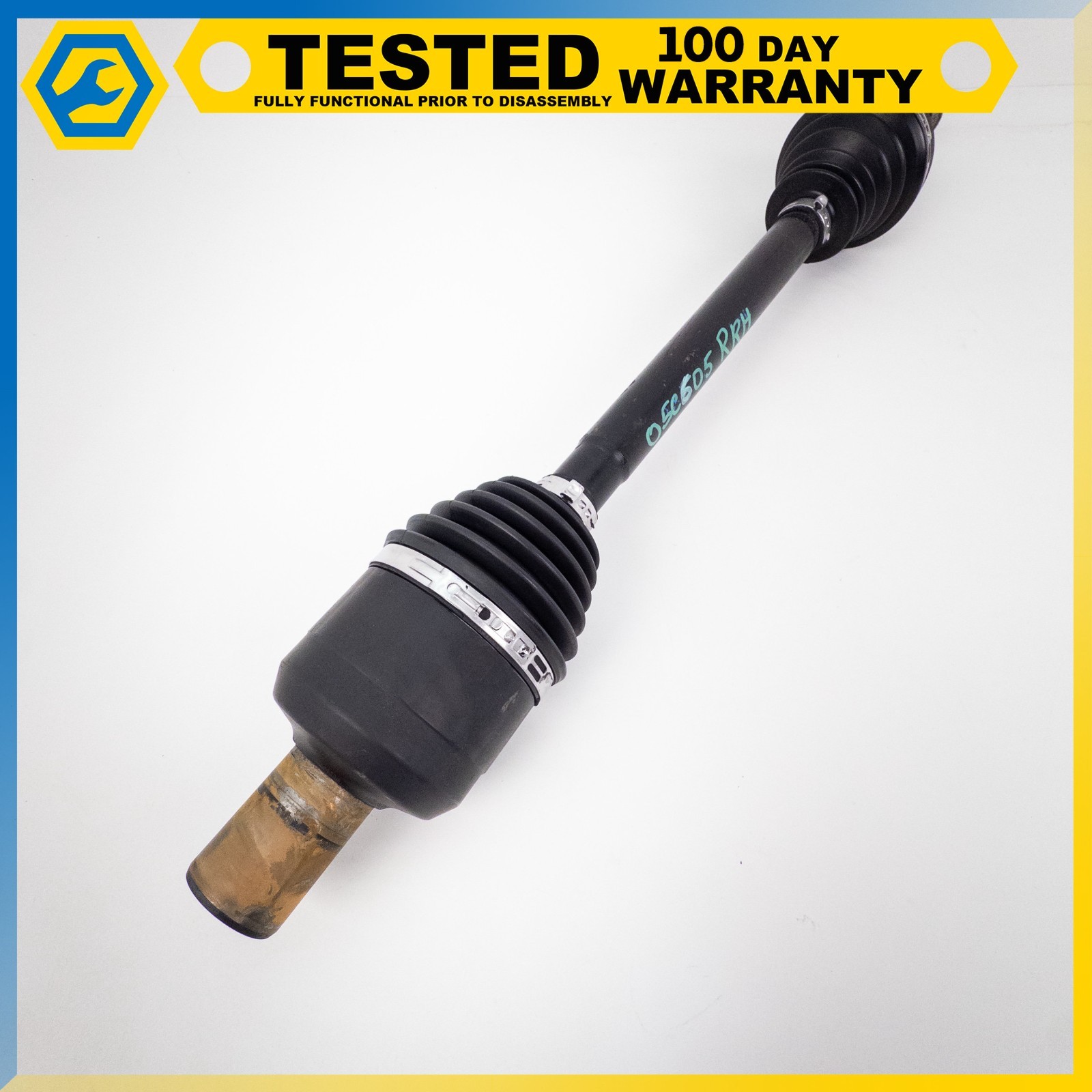 05-13 CHEVROLET CORVETTE C6 XLR REAR RIGHT AXLE HALF SHAFT UNIVERSAL JOINT OEM