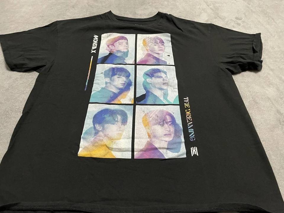 Camiseta Monsta X The Dreaming Talla XL Multicolor Estampado Gráfico Banda K-Pop Música Foto 2 de 4