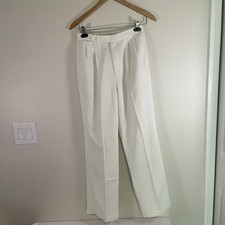 Ralph Lauren Polo Golf Women  s Pants Pleated Front Size 26 White