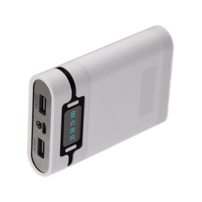1Pc White 2000mAh-12000MAh 4*18650 Battery Power Bank DIY Case Shell Box ff