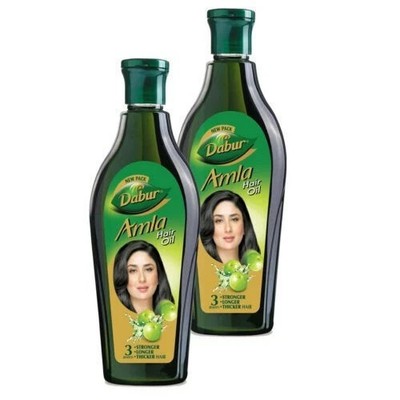 2 Bottles of 90ml each Dabur Amla Hair Oil Goosberry Natural Loss Fall Damage