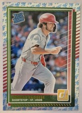 2025 Donruss Baseball Parallel Rockets Foil Thomas Saggese #30 Cardinals