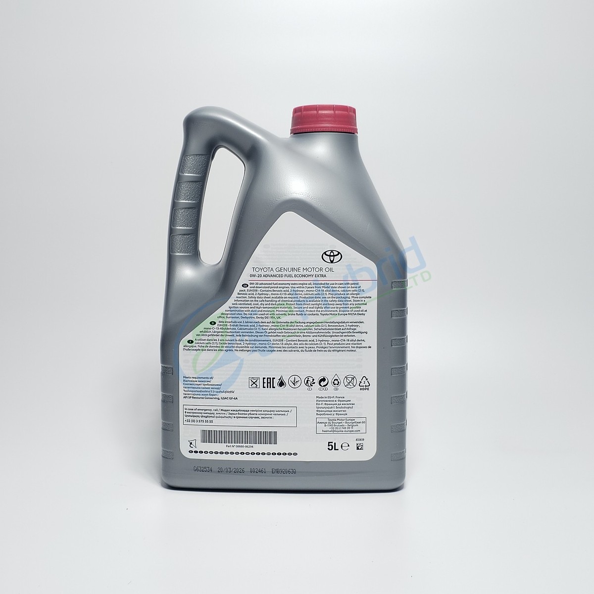 Genuine Lexus Ux250H 0W20 Engine Oil 5 Litres Fully Synthetic