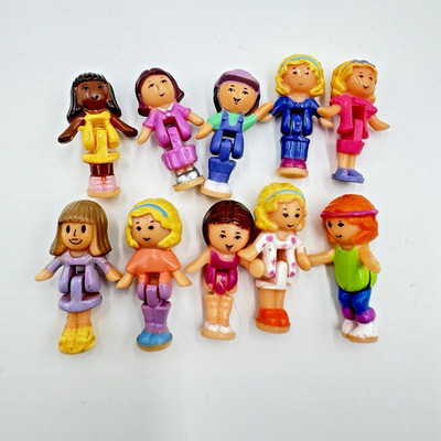Polly Pocket Puppe Figur 10er Set Bluebird Vintage Mini Figuren 1990er