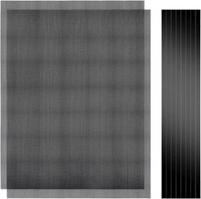 400x300mm DIY PC Case Dust Mesh Filter, 2Pack PVC Dustproof Filter black