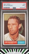 1961 Topps #55 Jim Davenport PSA 9 MINT