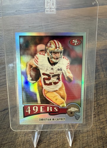 Topps 2025 Chrome Refractor Christian McCaffrey #1975-29 San Francisco 49ers NFL