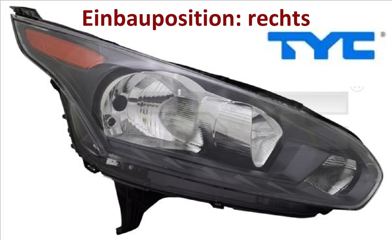 Hauptscheinwerfer rechts H15 20-14785-35-2 TYC für FORD - Bild 2