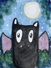 ACEO Original Mixed Media Painting Art