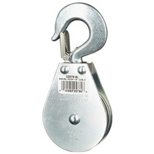 GRAINGER APPROVED 4JX75 Pulley Block,Swivel Hook,1/4" Rope dia 4JX75