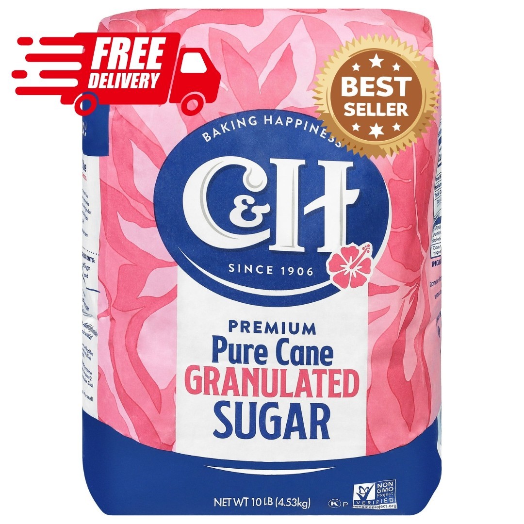 C&H Premium Pure Cane Granulated Sugar 10 lb~07/15/2027