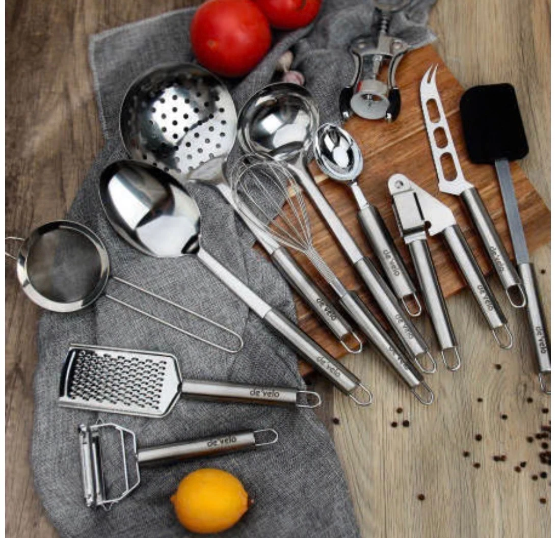 23-Piece Stainless Steel Kitchen Utensil Set Develo NWB