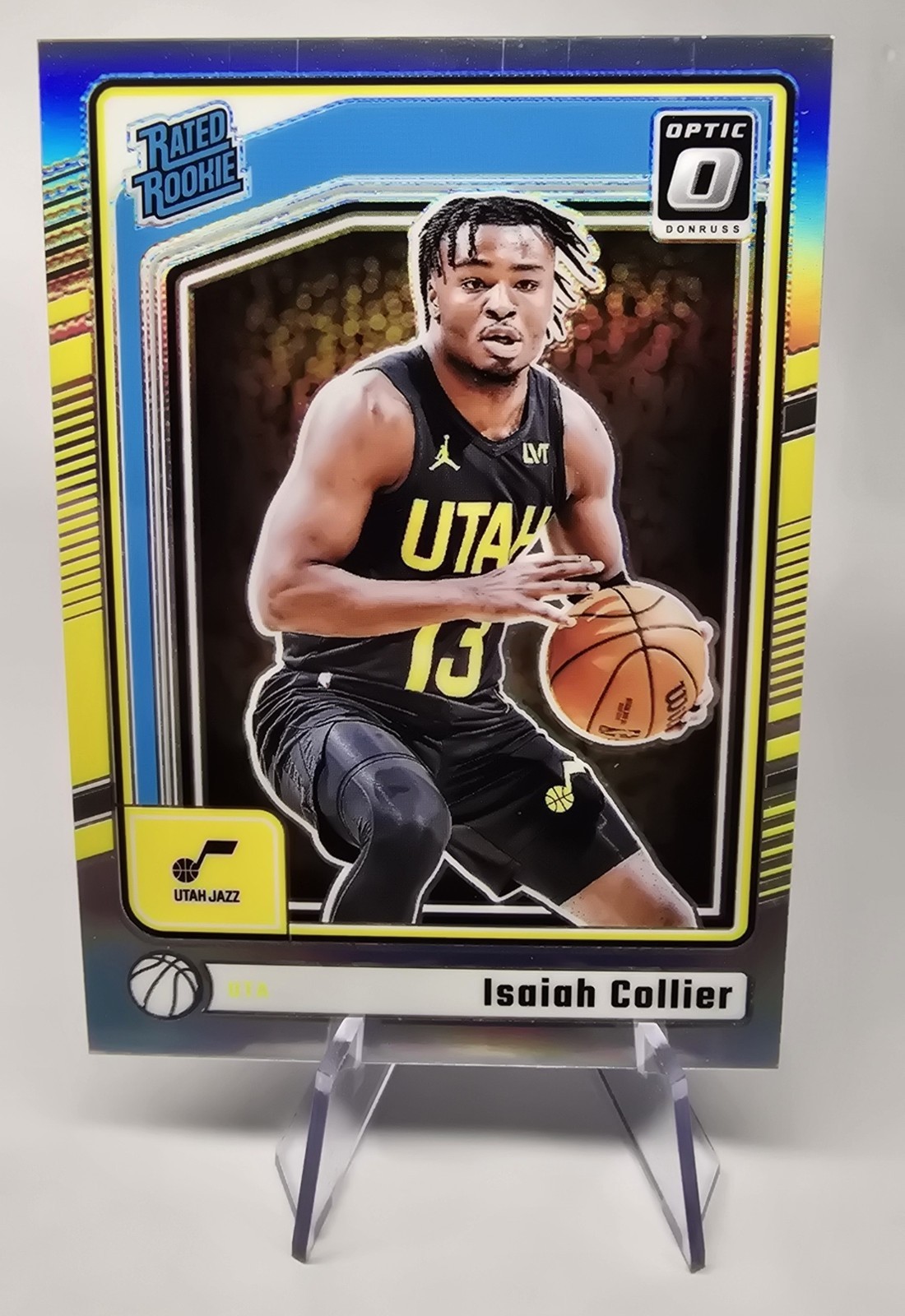 2024-25 Isaiah Collier Panini Donruss Optic Holo Prizm Rated Rookie #295 Jazz