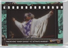 2021 WWE Evolution Aqua /299 Macho King vs Randy Savage Ultimate Warrior HOF 1z6