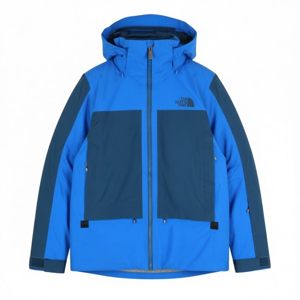 The North Face Apex Futurelight Hombre CHAQUETA Azul Esquí Nieve Capucha Aislado