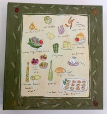 Hallmark Recipe Organizer Binder 3 Ring 8 Dividers 57 Cards 33 pages Refillable