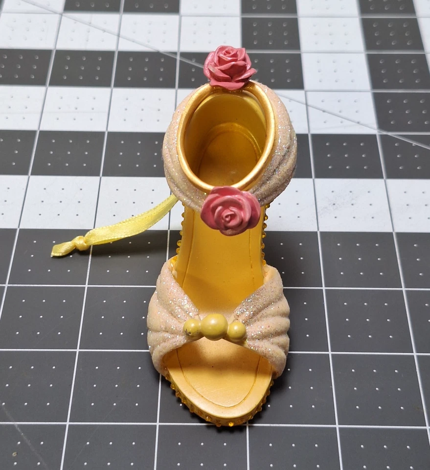 Zapato Bella Adorno La Bella y la Bestia Rosa Amarilla Disney Store Princesa LEER Foto 2 de 4