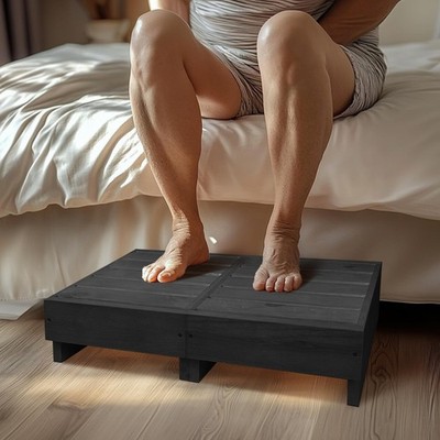Wooden Step Stool 6  Height, Step Stools for Bed, Bed Steps for High Beds for...