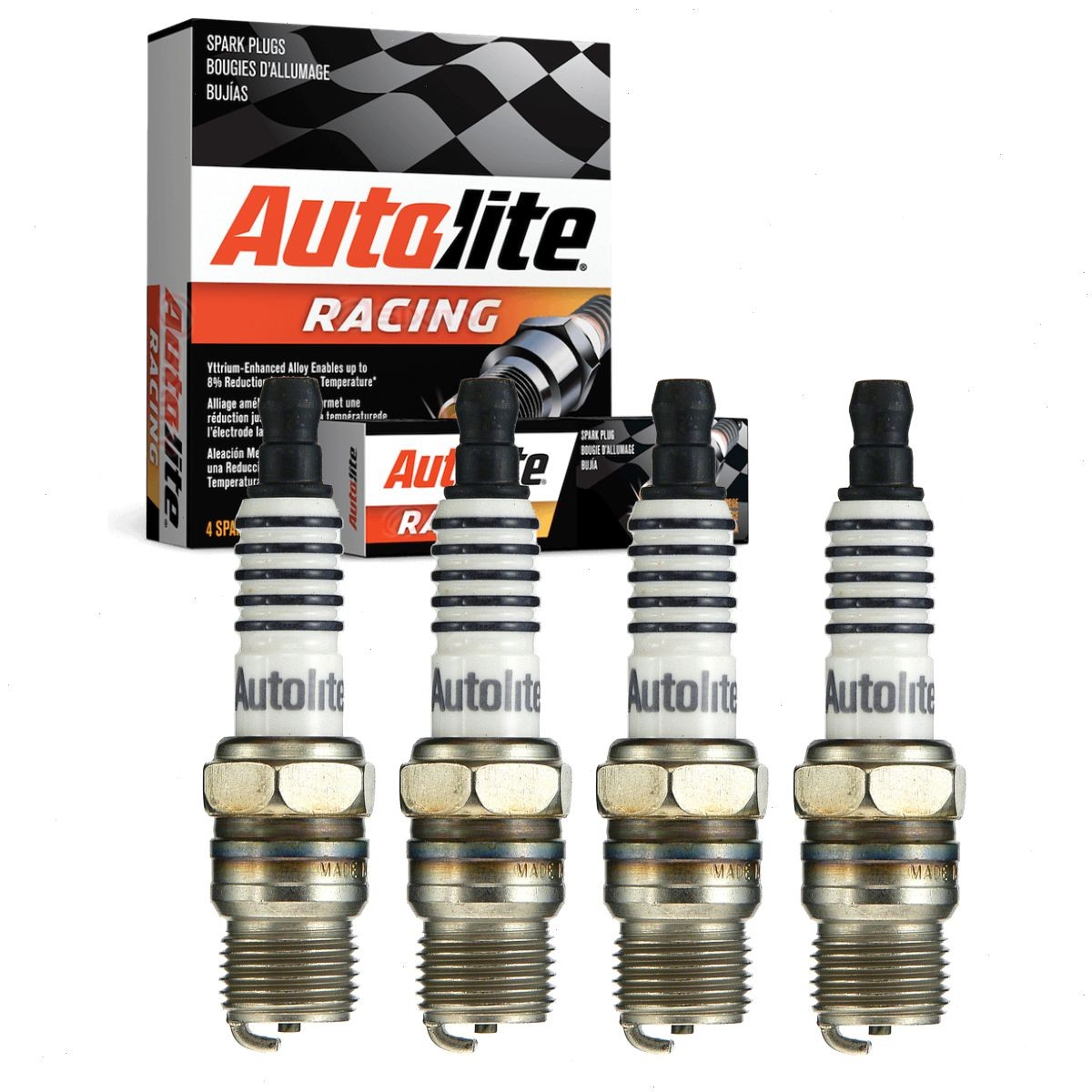 4 pc Autolite Racing AR132 Spark Plugs for AF071 7529 669 41R08 3442 zi