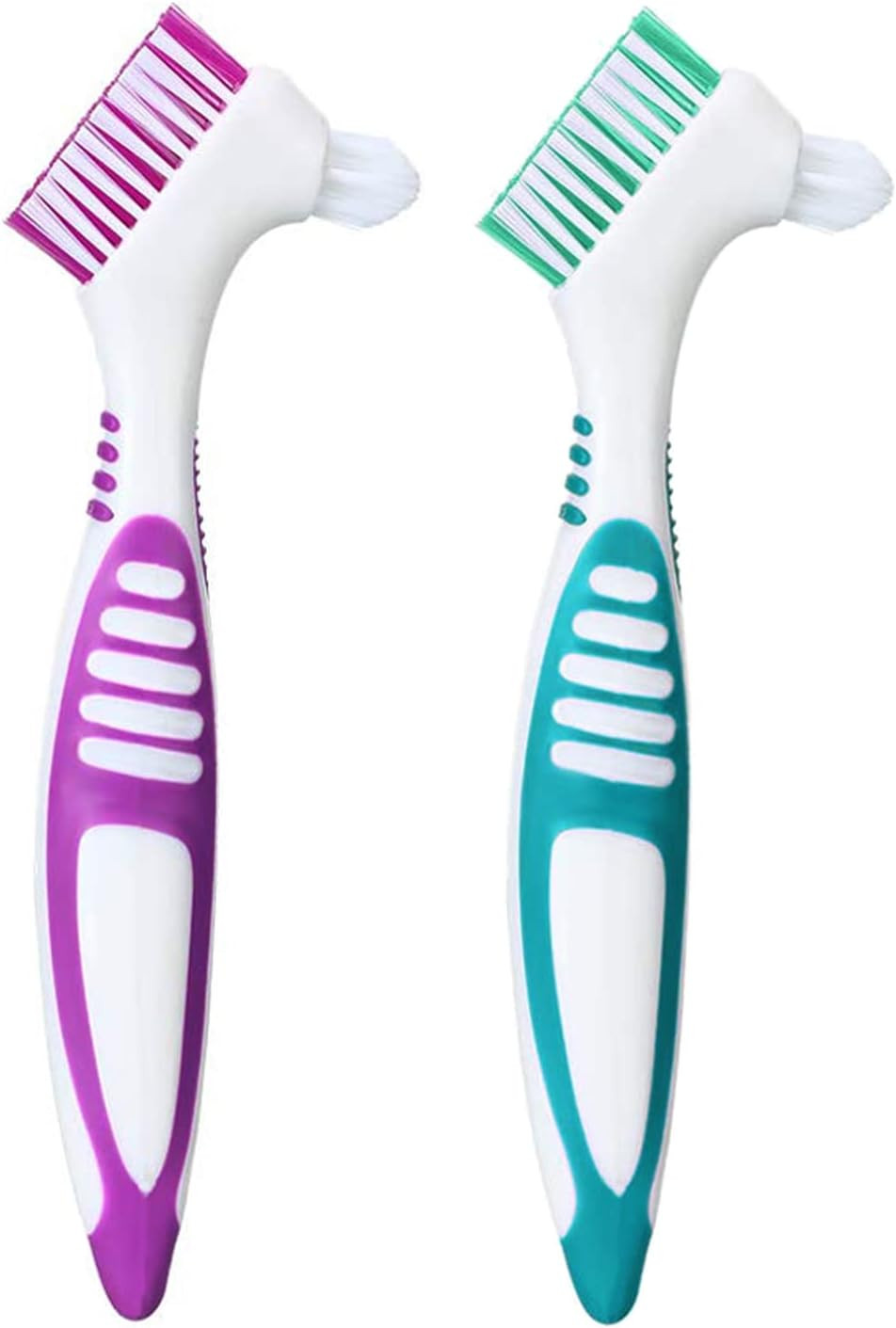 Premium Hygiene Denture Cleaning Brush Set, Multi-Layered Bristles & Ergonomic R