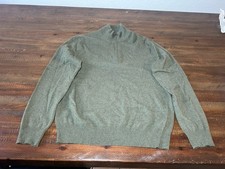 Vintage polo ralph lauren quarter zip pullover Olive Green Large Wool